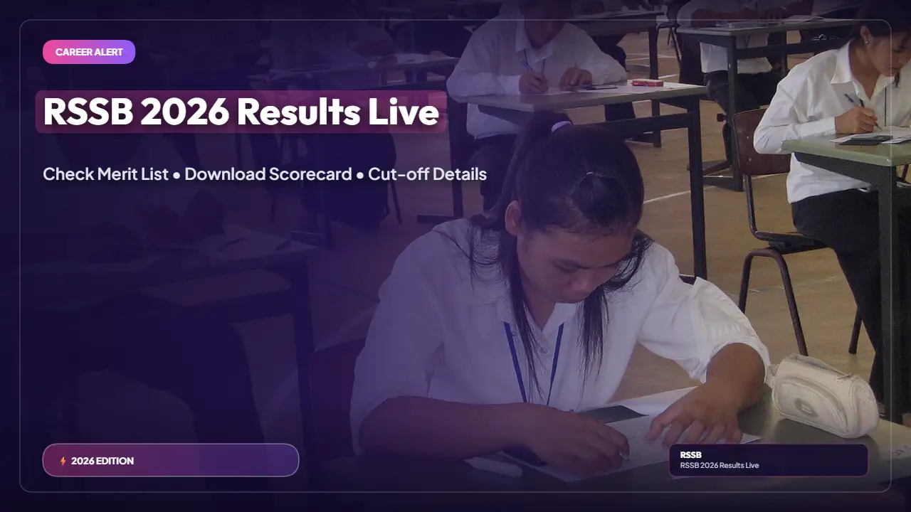 RSSB Clerk Grade-II / Junior Assistant Result 2026 Declared — Check PDF and Next Steps