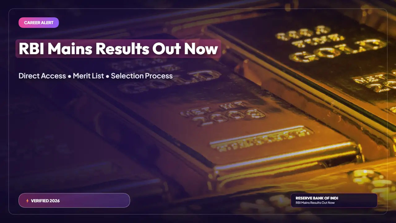 RBI Assistant Mains Result 2026 Declared — Download PDF and Check Next Steps