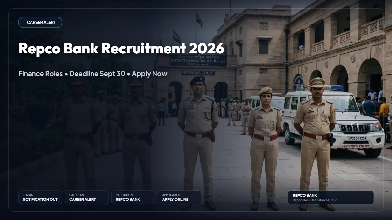 Repco Bank 2026 Recruitment: Assistant Manager/Manager (Accounts & Finance) — Apply by 30 September 2026