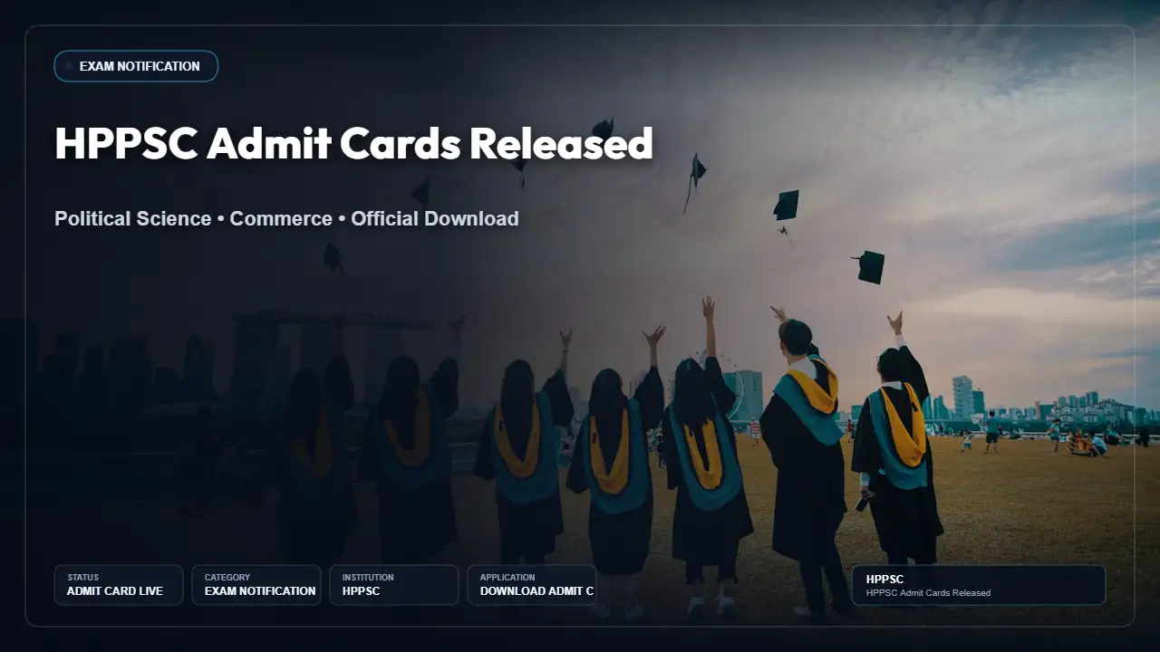 HPPSC Assistant Professor Admit Card 2026 Released for Political Science and Commerce