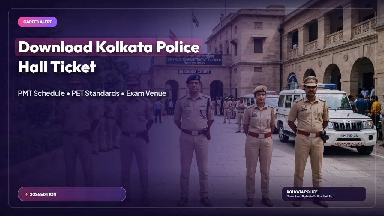 Kolkata Police Constable PMT/PET Admit Card 2026 Released — Download Hall Ticket and Test Details