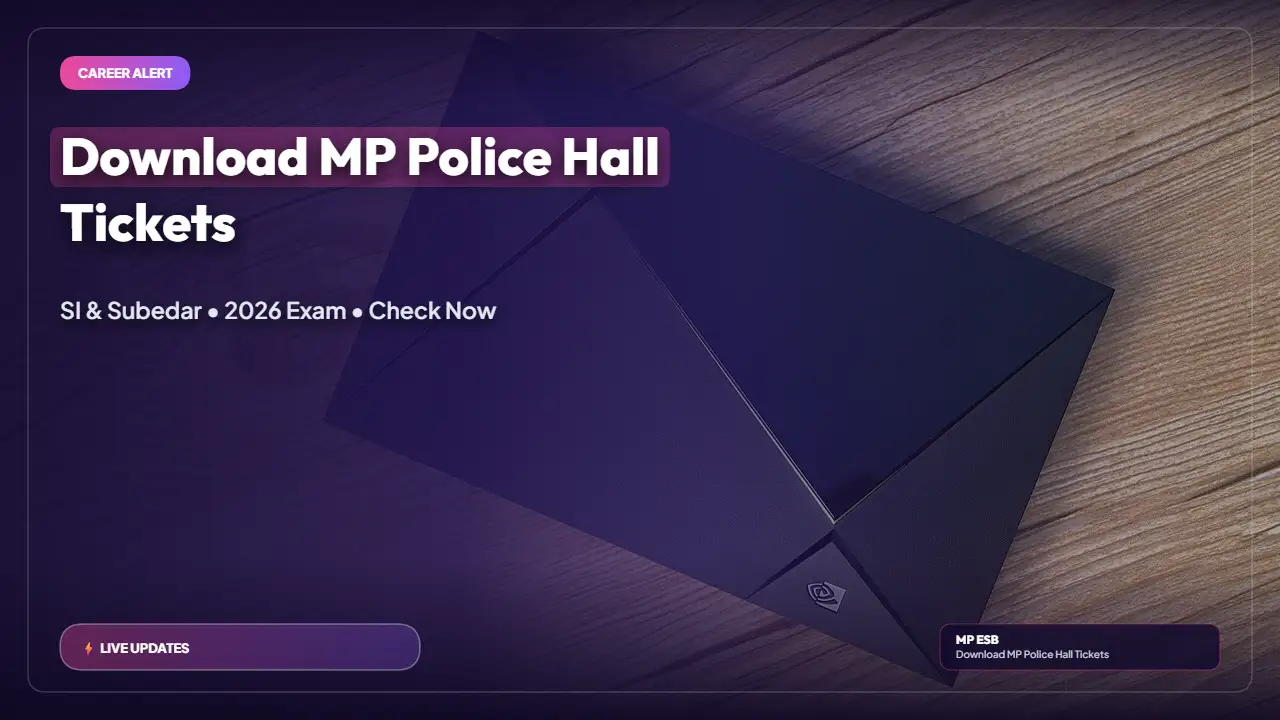 MP Police SI & Subedar Admit Card 2026 Released — Download at esb.mp.gov.in