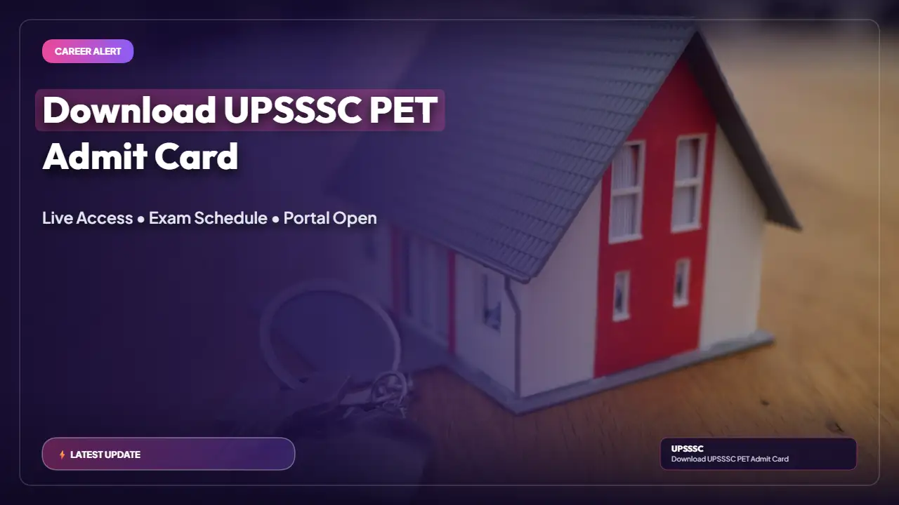 UPSSSC PET Admit Card 2026 Released — Download Hall Ticket, Exam Dates and Instructions